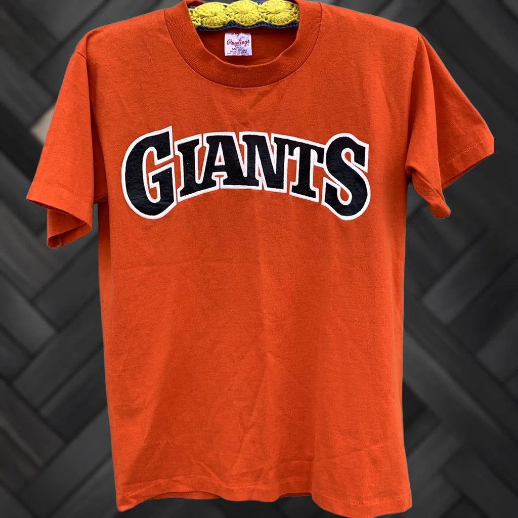 Vintage VINTAGE Rawlings Giants T Shirt San Francisco Adults M Orange Cotton Blend Crew Neck Short Sleeve Graphic Print Made In USA Mens Size US M / EU 48-50 / 2 - 1 Thumbnail