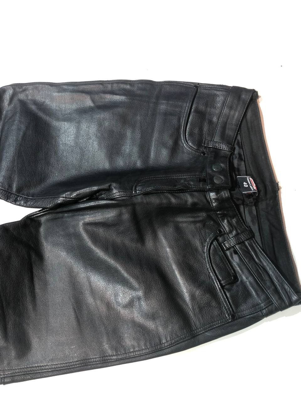 Vintage Polo Racing Moto Biker Leather Pants Vintage Size US 32 / EU 48 - 8 Thumbnail