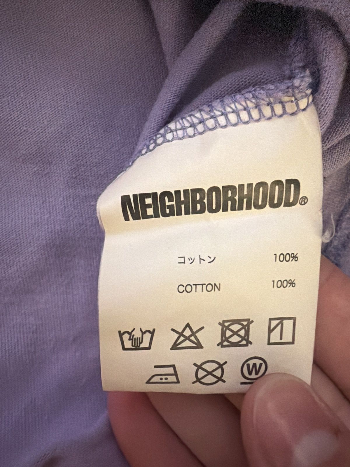 Neighborhood Neighborhood Lilac Logo T-Shirt Size US L / EU 52-54 / 3 - 4 Thumbnail