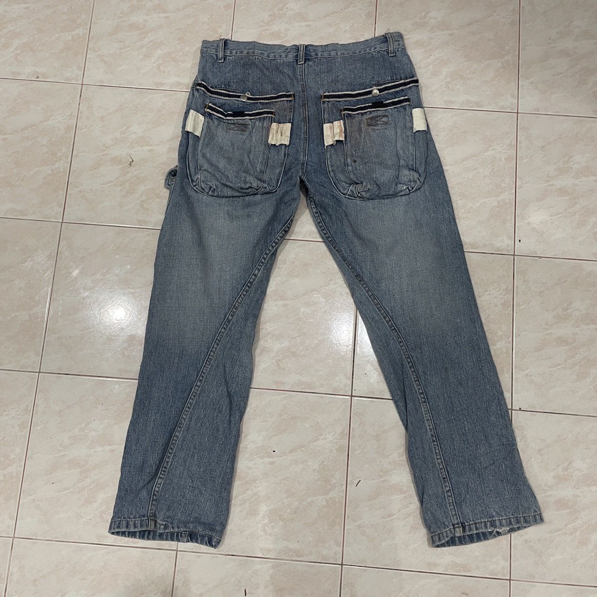 20471120 Vintage Fantastic Selvedge Pocket Denim Jeans Size US 34 / EU 50 - 7 Thumbnail