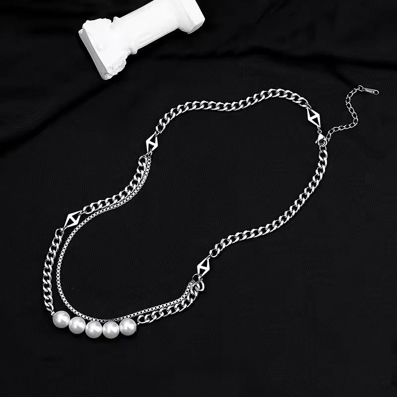 Jewelry Double Layer Pearl Necklace Size ONE SIZE - 4 Thumbnail