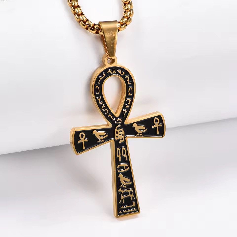 Jewelry Egyptian Ankh Cross Pendant Necklace Size ONE SIZE - 1 Thumbnail