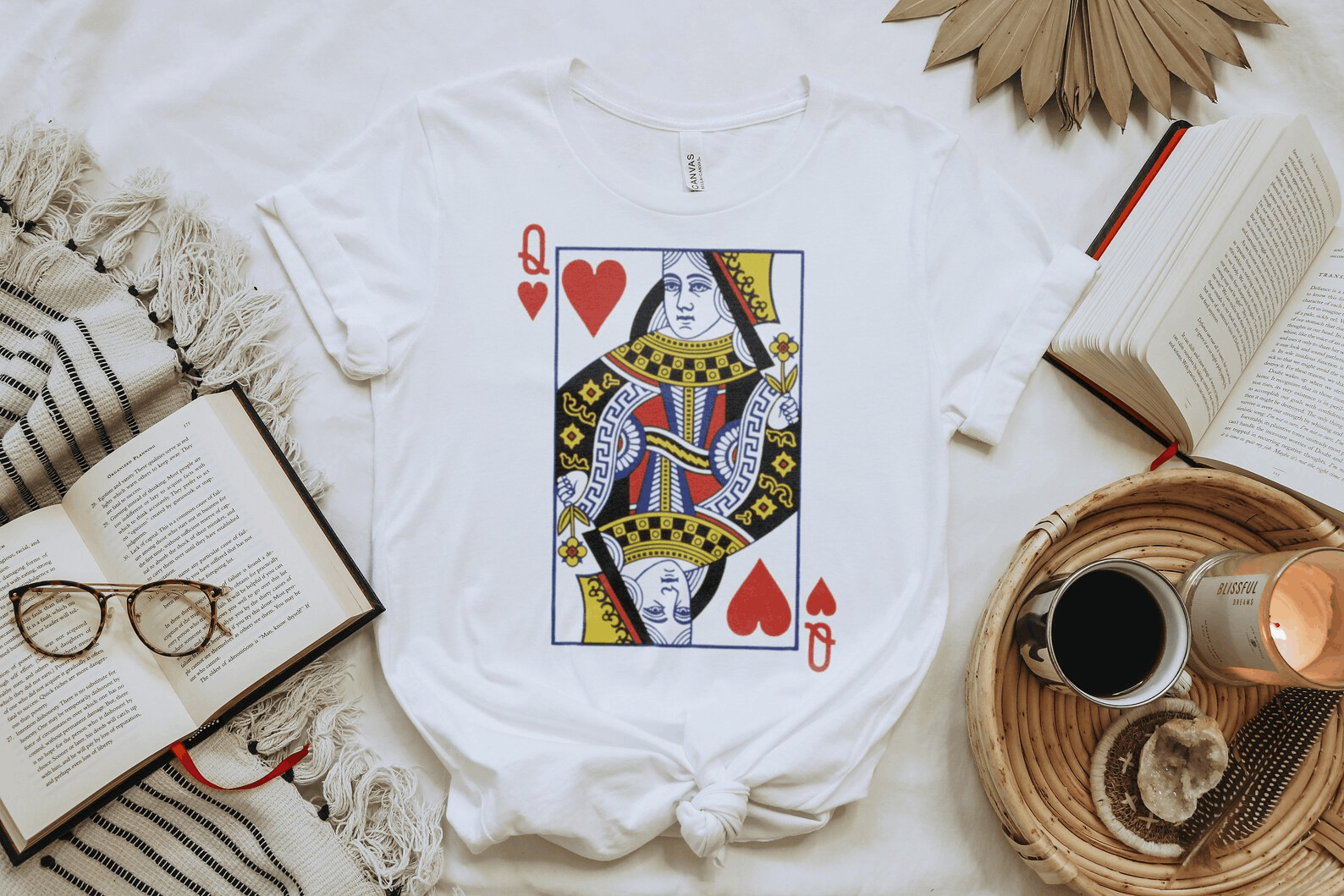 Other Queen of Hearts Graphic Tee | Feminist Playing Cards Shirt Size L / US 10 / IT 46 - 3 Thumbnail