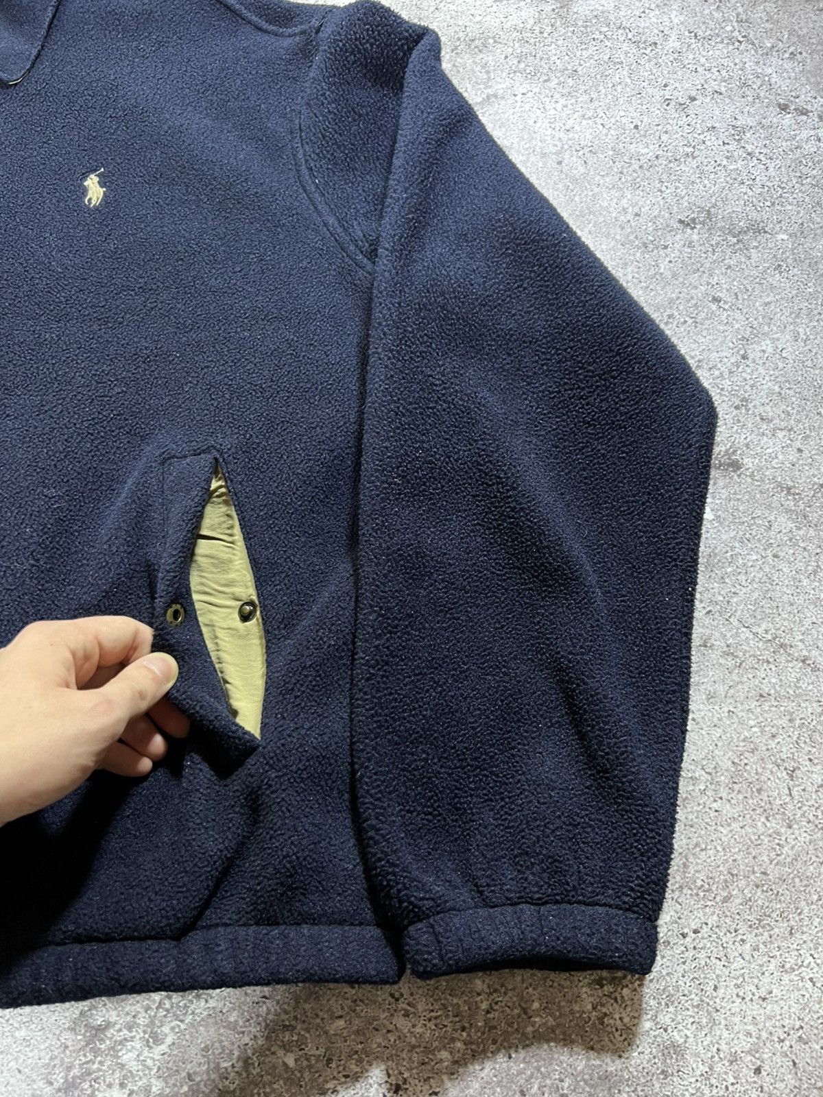 Polo Ralph Lauren Vintage 80/90s Ralph Lauren Fleece jacket coat zip polartech Size US XL / EU 56 / 4 - 4 Thumbnail