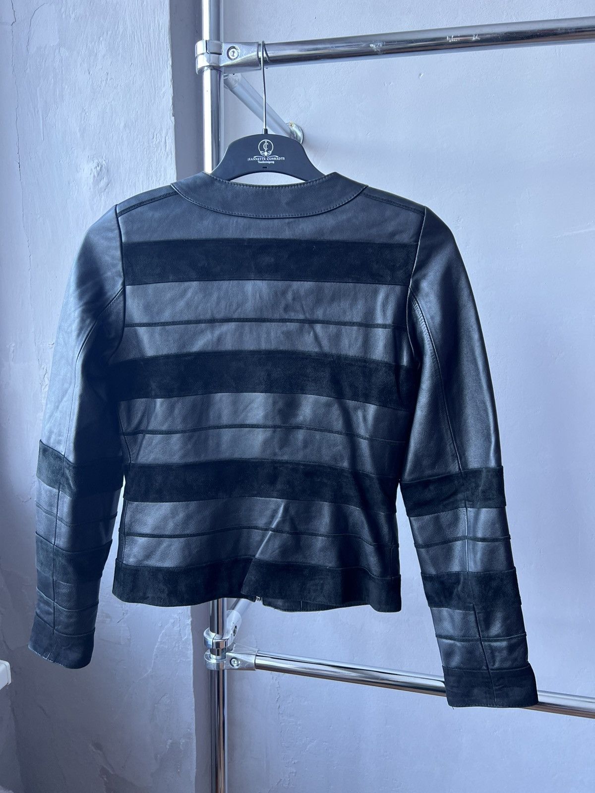 Lanvin AW 1990 RARE LANVIN ARCHIVAL BIKER LEATHER BLACK JACKET SZ S Size S / US 4 / IT 40 - 13 Thumbnail