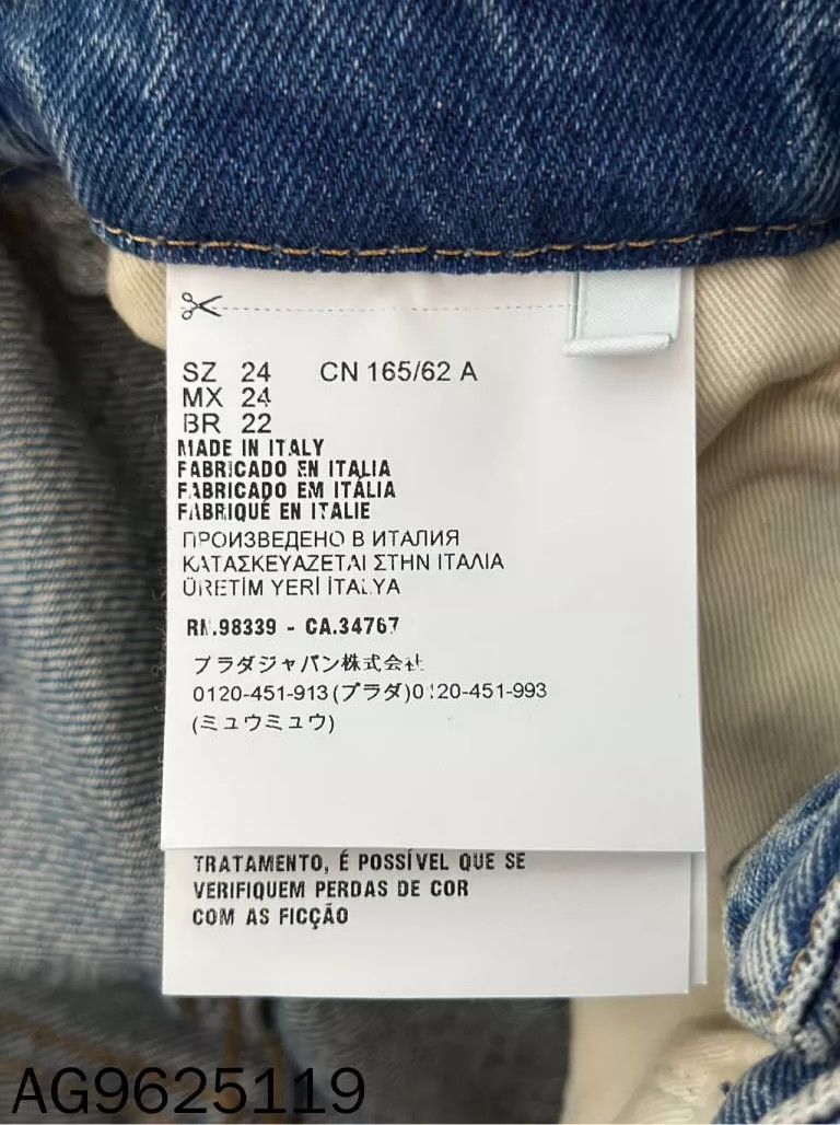 Prada Prada Size 24 New back triangle logo jeans 2502-Nextarrow Size US 26 / EU 42 - 6 Thumbnail