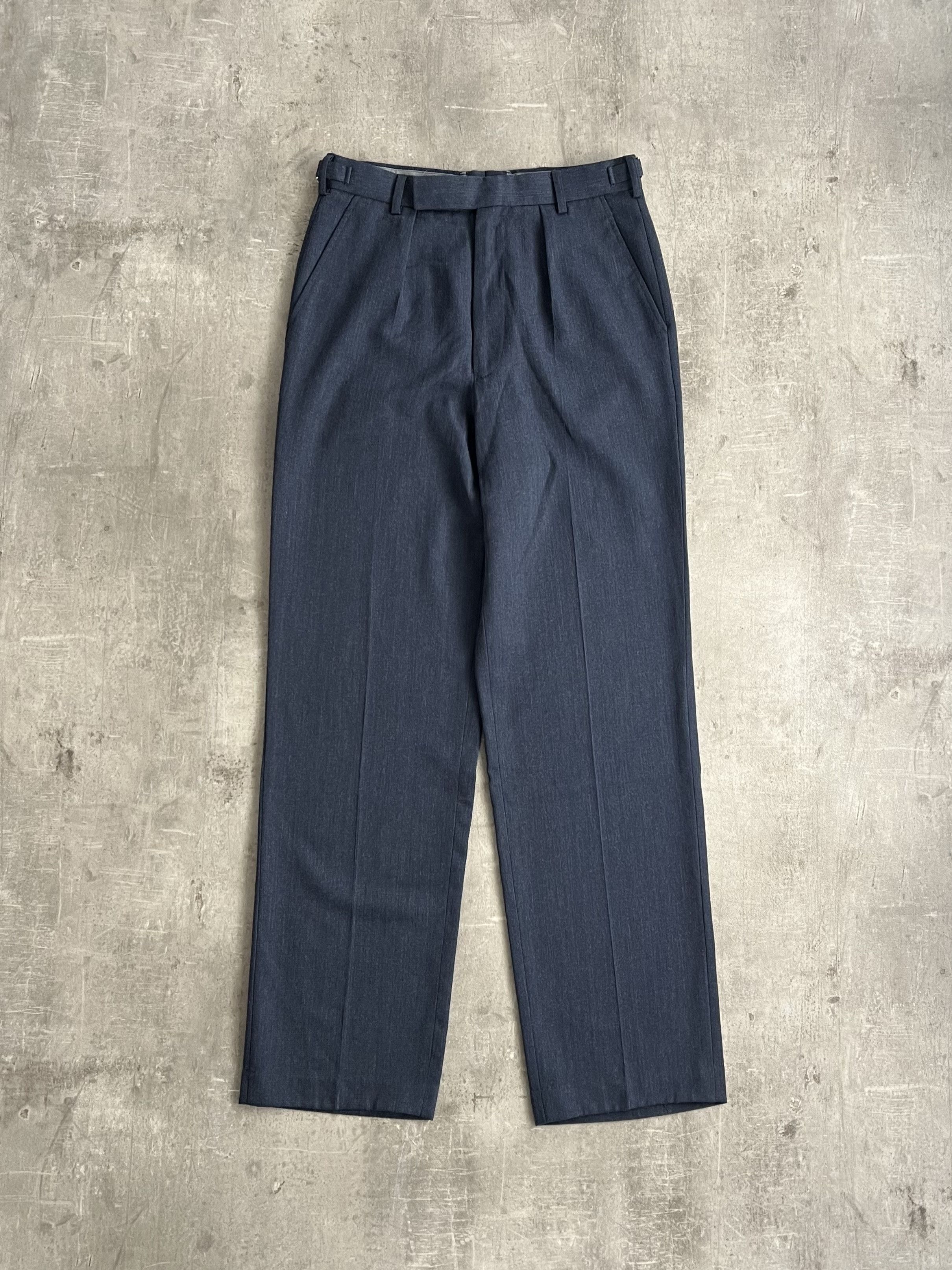 Vintage BRITISH AIR FORCE WOOL TAILOR PANTS BLUE Size US 33 - 1 Thumbnail