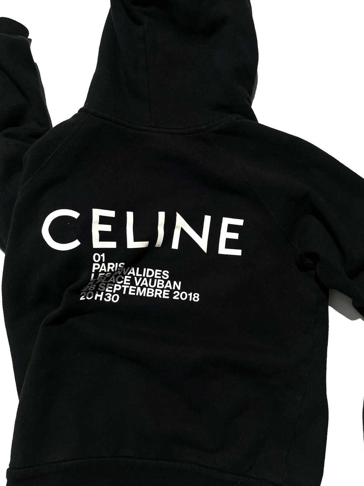 Celine SS19 Celine ‘Les Invalides’ 2018 Black Hoodie Size US XS / EU 42 / 0 - 3 Thumbnail