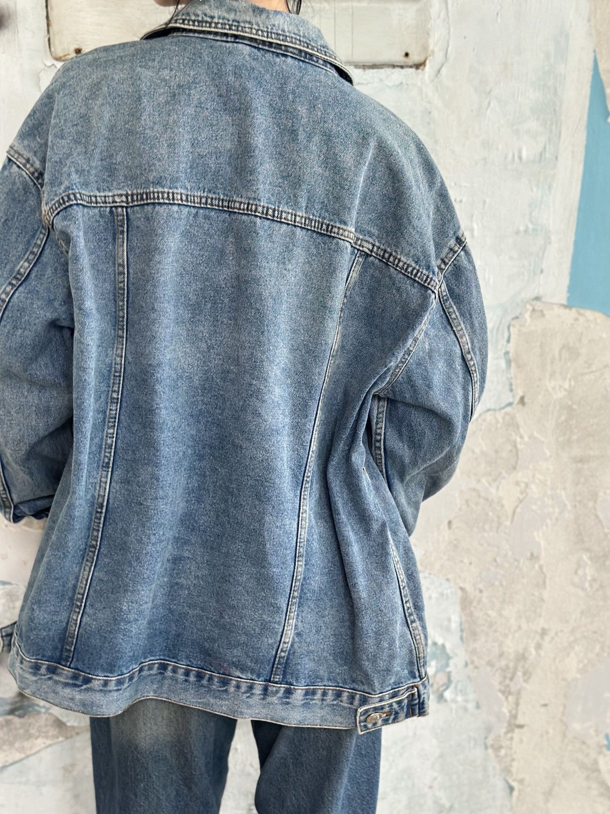 New Look VTG Mans Denim Jacket New Look Size XL Y2K 00s USA Hype Tren Size US XL / EU 56 / 4 - 7 Thumbnail