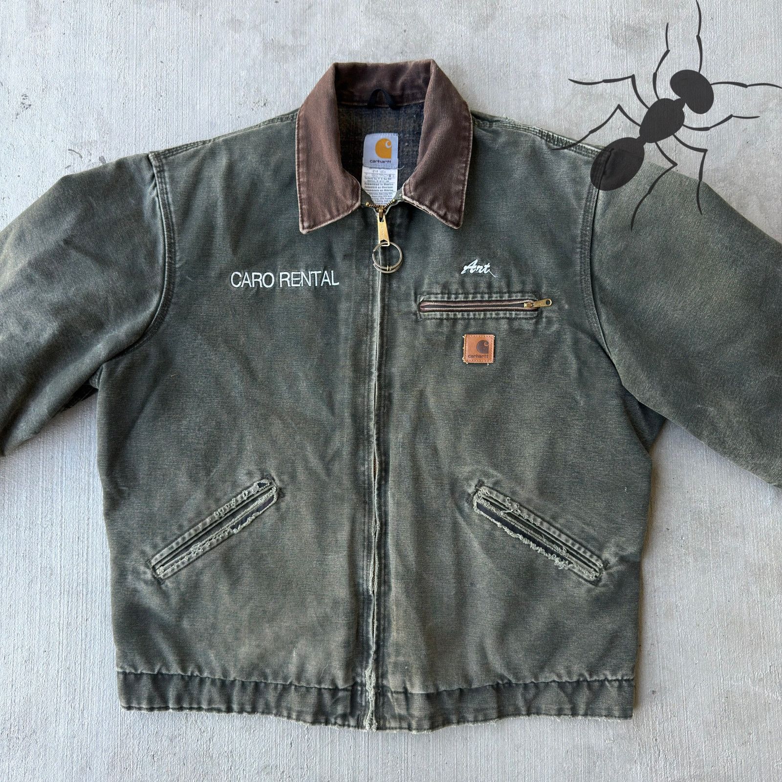 Carhartt × Vintage Carhartt J97 MOS green Detroit work wear jacket Size US L / EU 52-54 / 3 - 3 Thumbnail