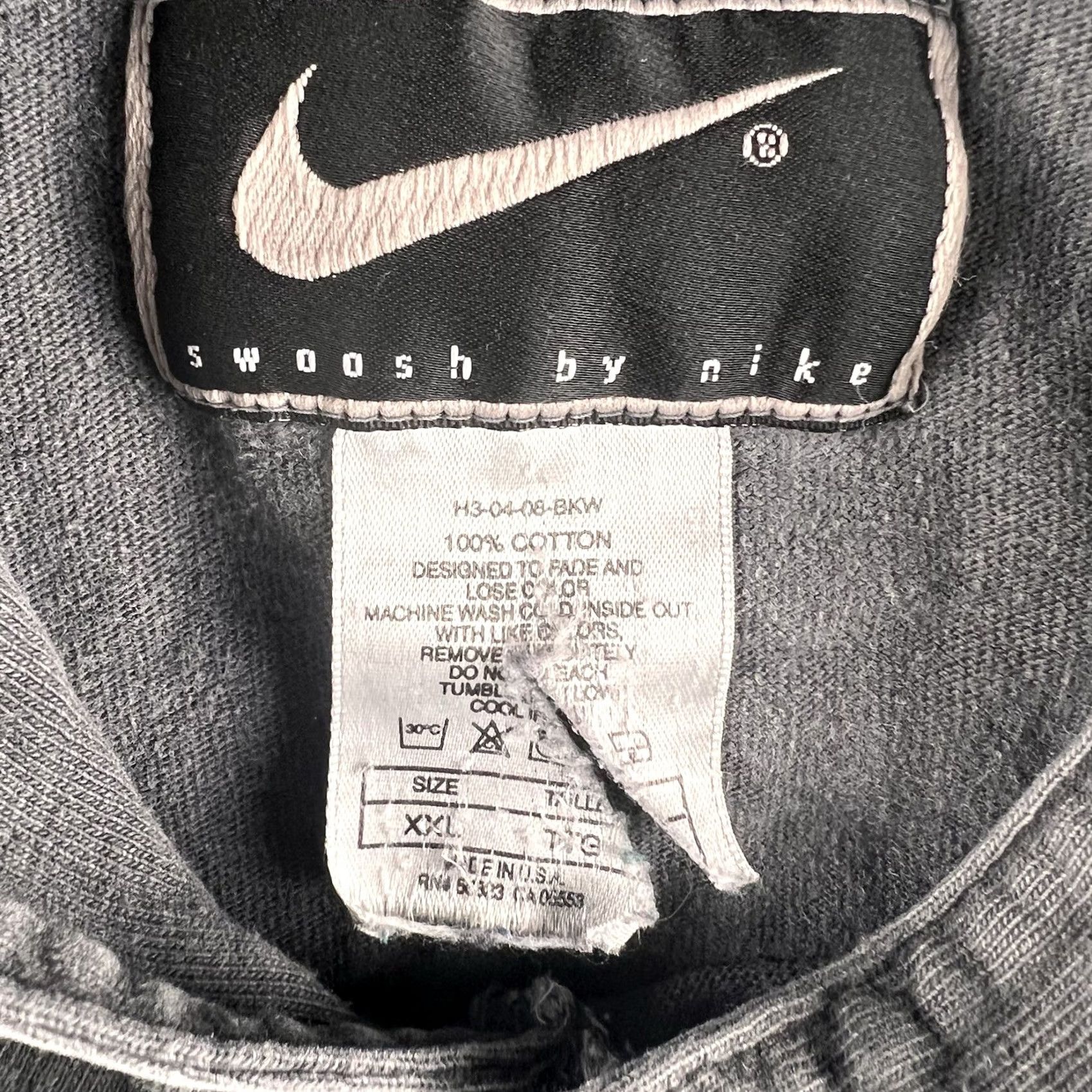 Nike VINTAGE Nike Hoodie Pullover Mens 2XL Gray Zip Hood USA Made 90s Mens Size US XXL / EU 58 / 5 - 3 Thumbnail