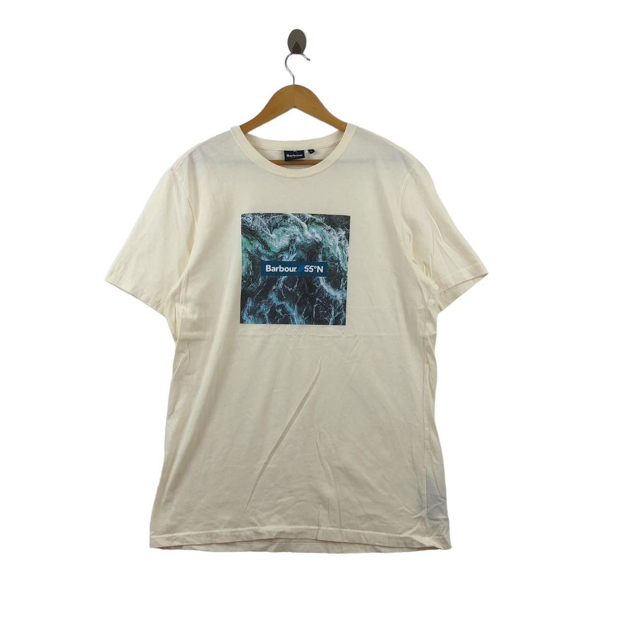Barbour BARBOUR ENGLAND 55 N Wave Beach Surf Tailored Fit Tee Shirt Size US L / EU 52-54 / 3 - 1 Thumbnail