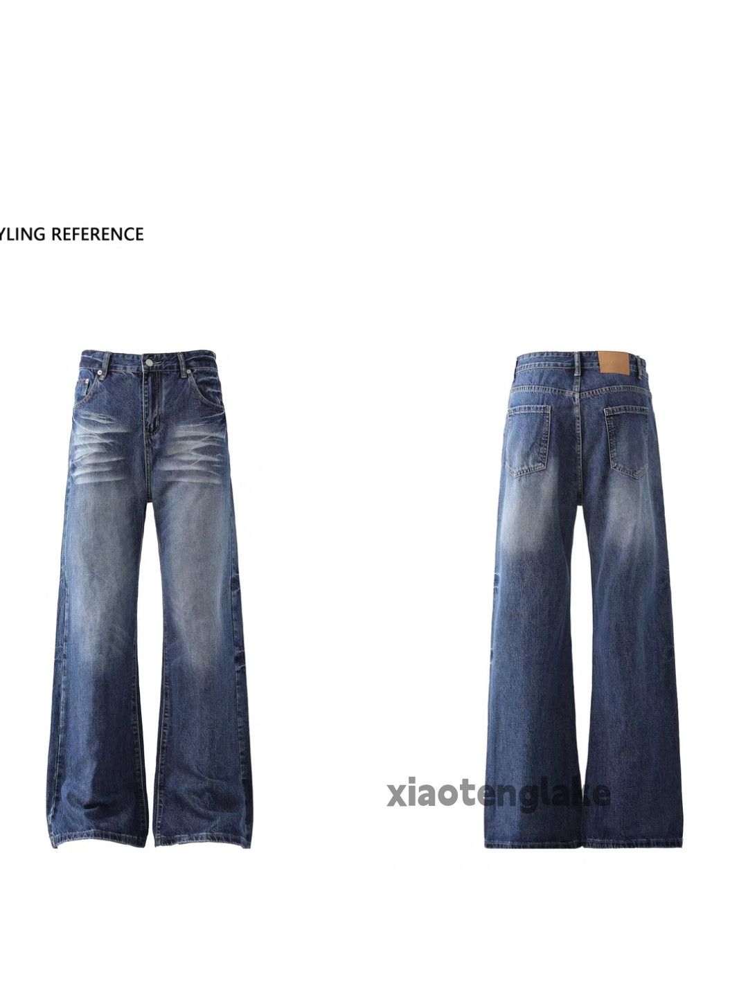 Vintage Custom washed punk grunge bootcut flared cleanfit jeans Size US 32 / EU 48 - 3 Thumbnail