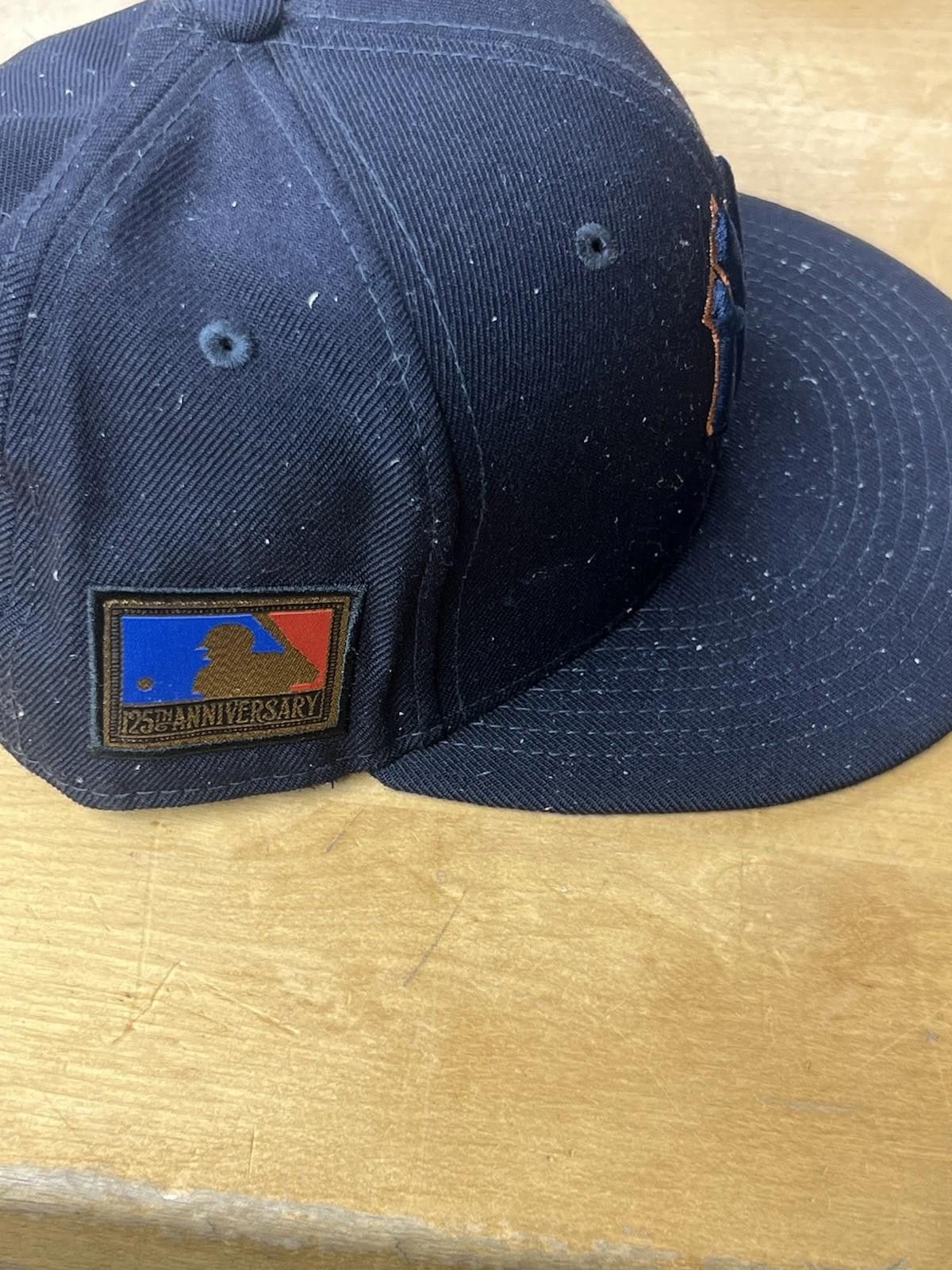 New Era New York Yankees Black Orange Stitching New Era 7 3/4 Fitted Size ONE SIZE - 4 Thumbnail