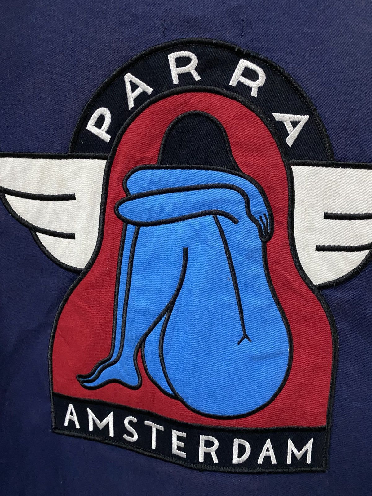 Parra Parra Amsterdam Back Patch Work Jacket Navy XL Made Portugal Size US L / EU 52-54 / 3 - 5 Thumbnail