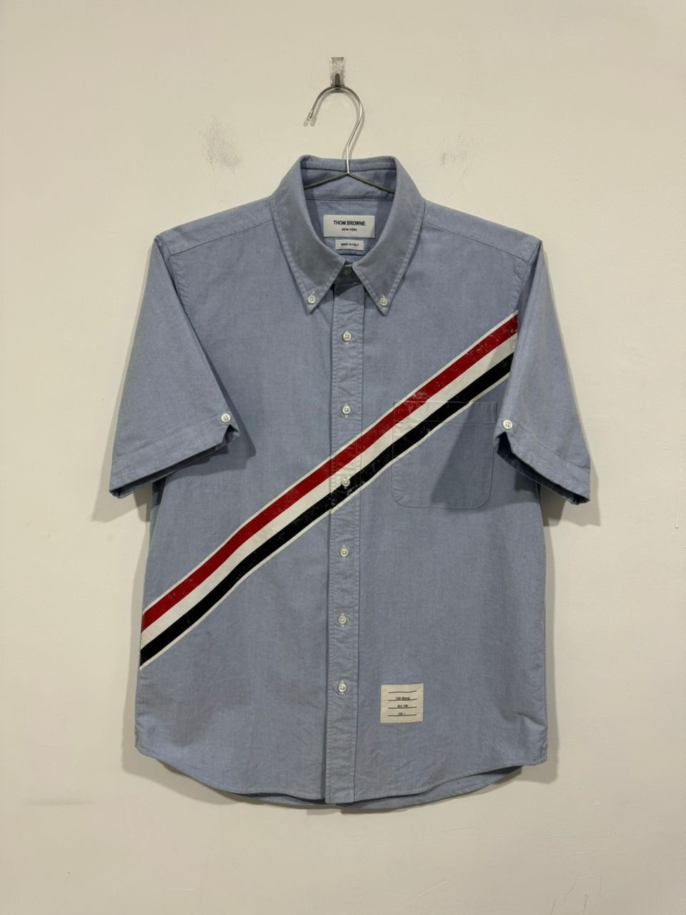 Thom Browne Thom Browne Diagonal Stripe Oxford Shirt Size US M / EU 48-50 / 2 - 1 Thumbnail