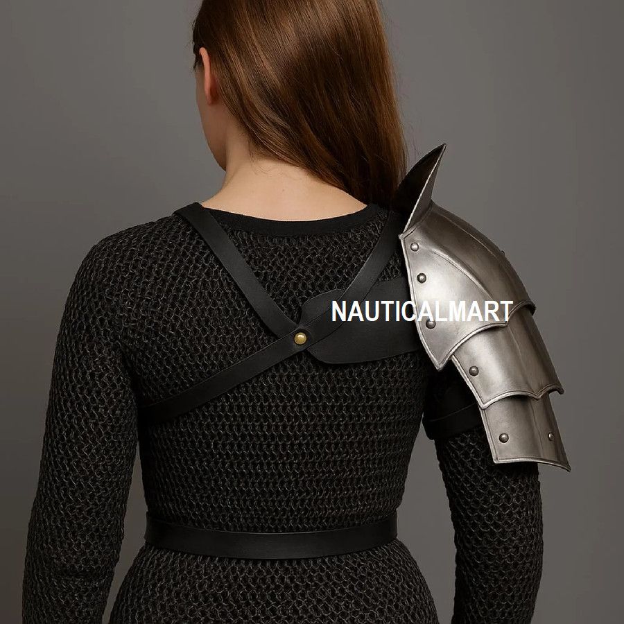 Other Medieval Steel Pauldron Shoulder Armor Size ONE SIZE - 2 Thumbnail