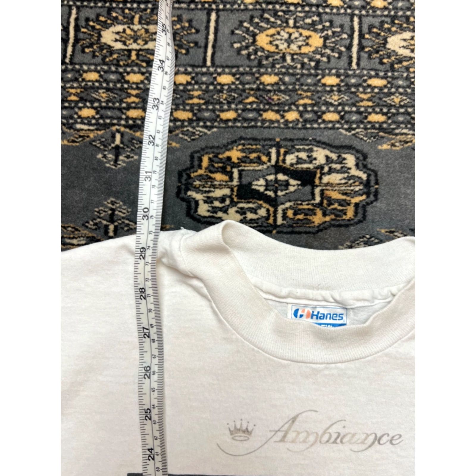 Hanes VINTAGE Ambiance 80s Graphic Shirt Hanes T-Shirt 2XL White Mens Size US XXL / EU 58 / 5 - 5 Thumbnail