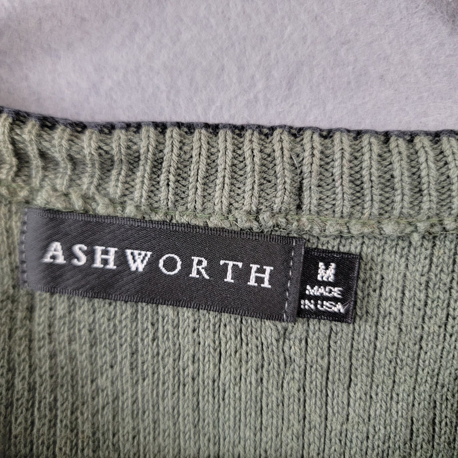 Ashworth Ashworth Olive Golf Sweater Vest Sz M (227) Size US M / EU 48-50 / 2 - 4 Thumbnail