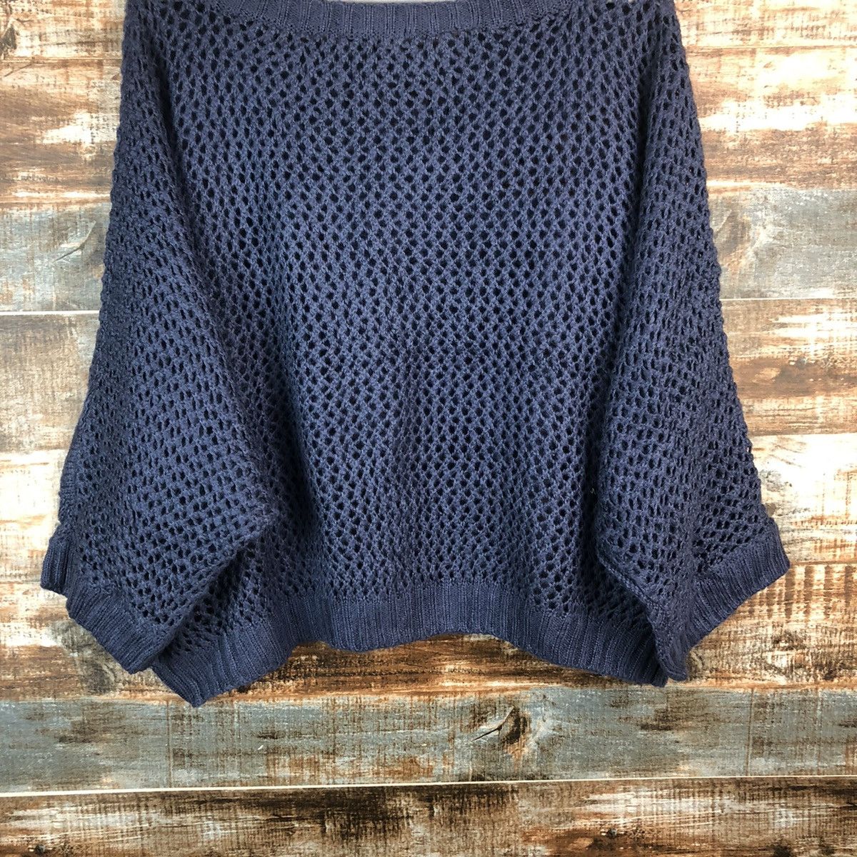 Homespun Knitwear Smelish Blue Cloaks crochet Knitwear #A2361 Size US M / EU 48-50 / 2 - 15 Thumbnail