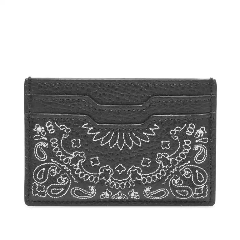 Amiri o1mle0326 Size: OS / Bandana Card Holder in Black Size ONE SIZE - 2 Thumbnail