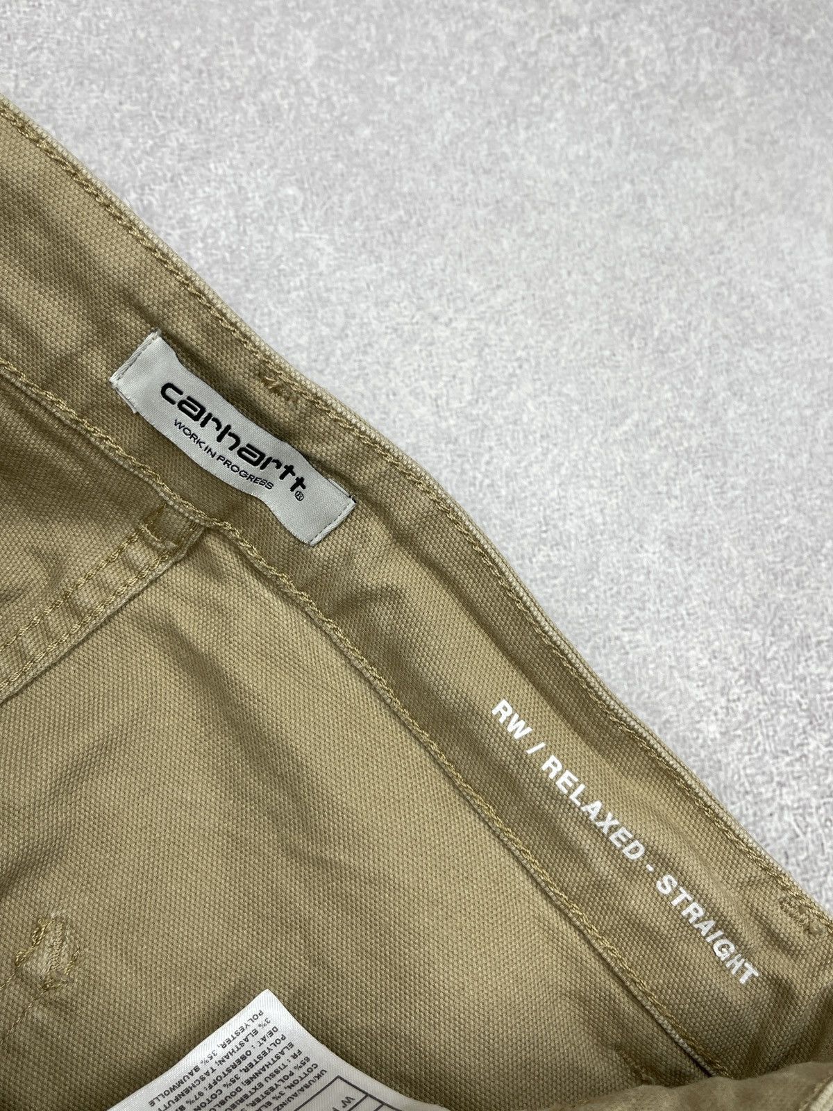 Carhartt Womens Carhartt WIP Pierce Pants Beige Y2K Size 27" / US 4 / IT 40 - 18 Thumbnail