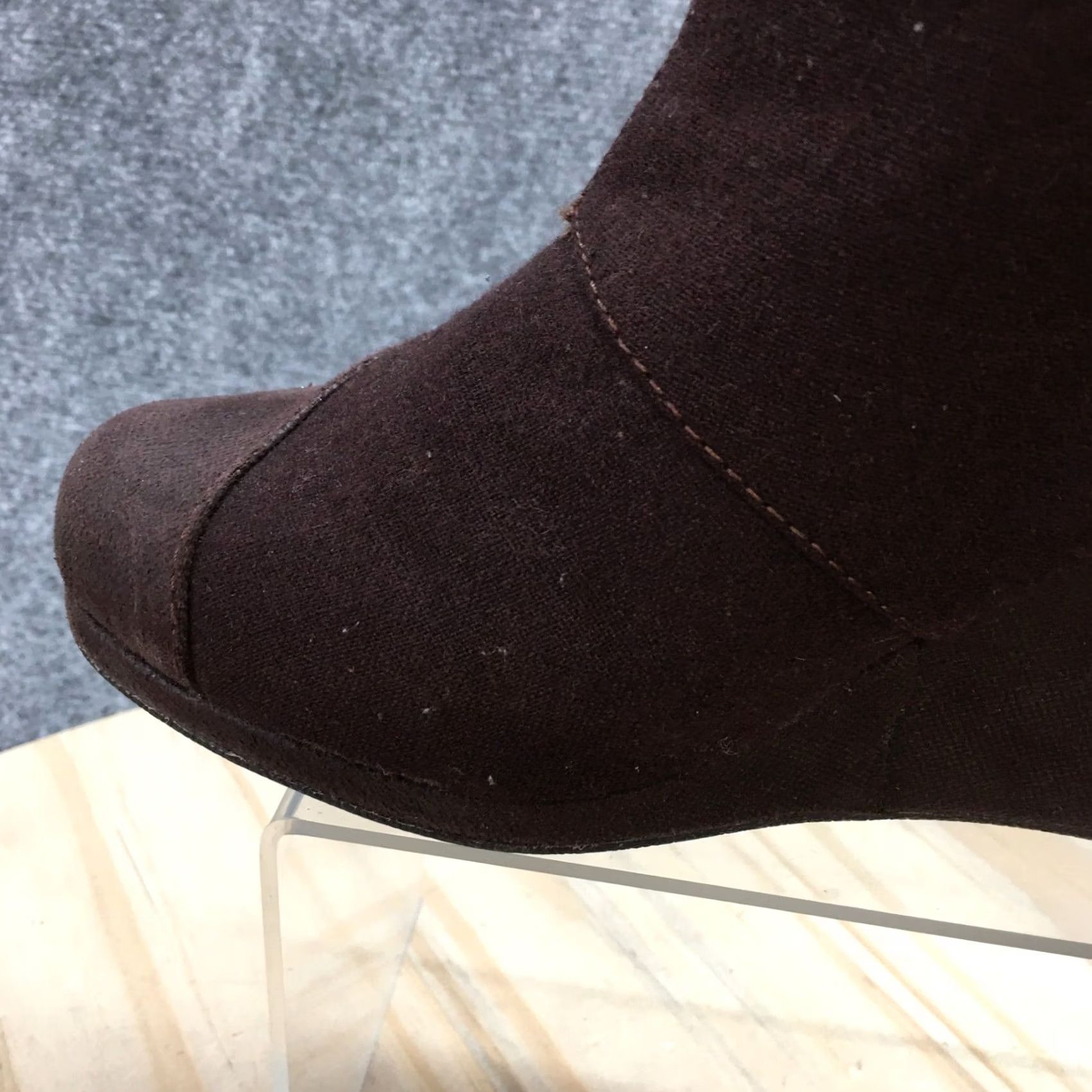 Toms TOMS Boots Womens 8.5 Ankle Booties Wedge Casual Comfort Brown Suede Zipper Boot Size US 9 / IT 39 - 4 Thumbnail