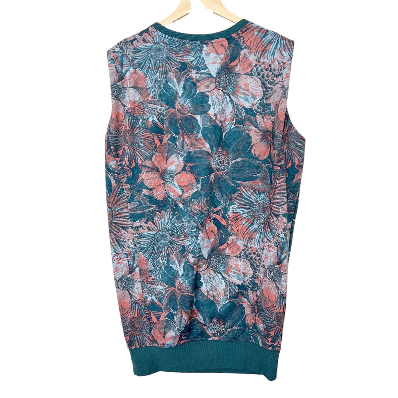 Anthropologie Daily Practice Anthropologie Dory Green Floral Tunic Sz S Size S / US 4 / IT 40 - 4 Thumbnail