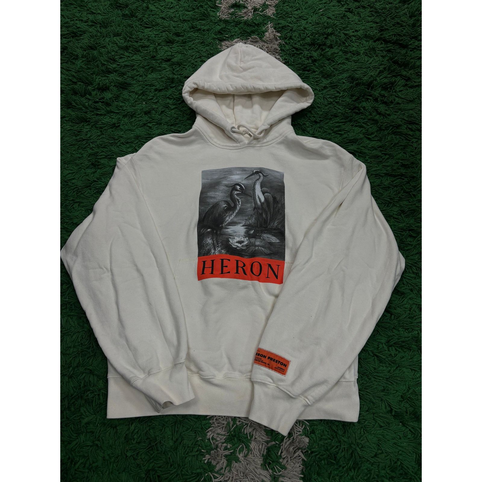 Heron Preston Heron Preston Hoodie White Used Medium Size US M / EU 48-50 / 2 - 1 Thumbnail