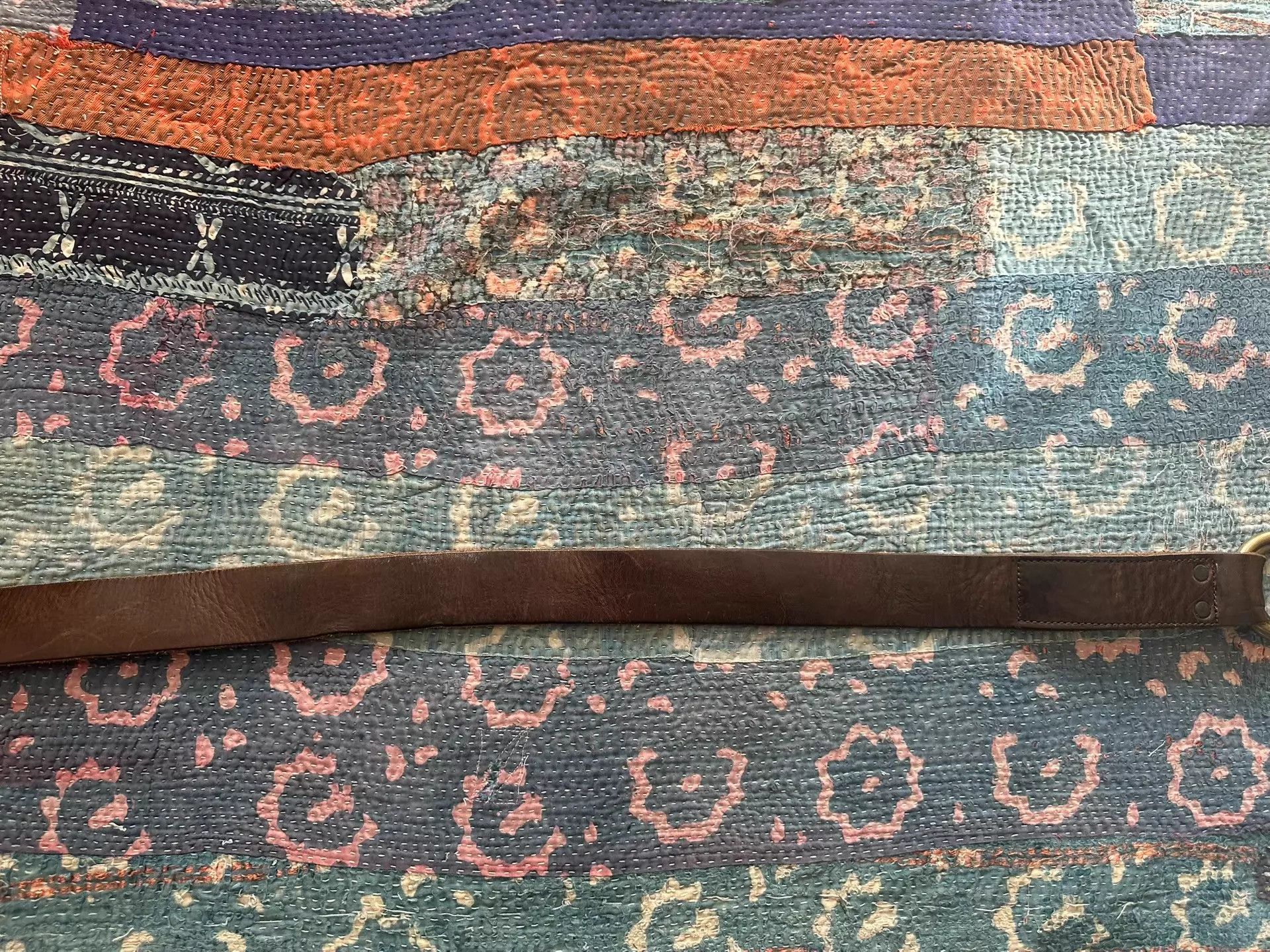RRL Ralph Lauren RRL Vintage Double Ring Belt Italian Made 34 Size ONE SIZE - 5 Thumbnail