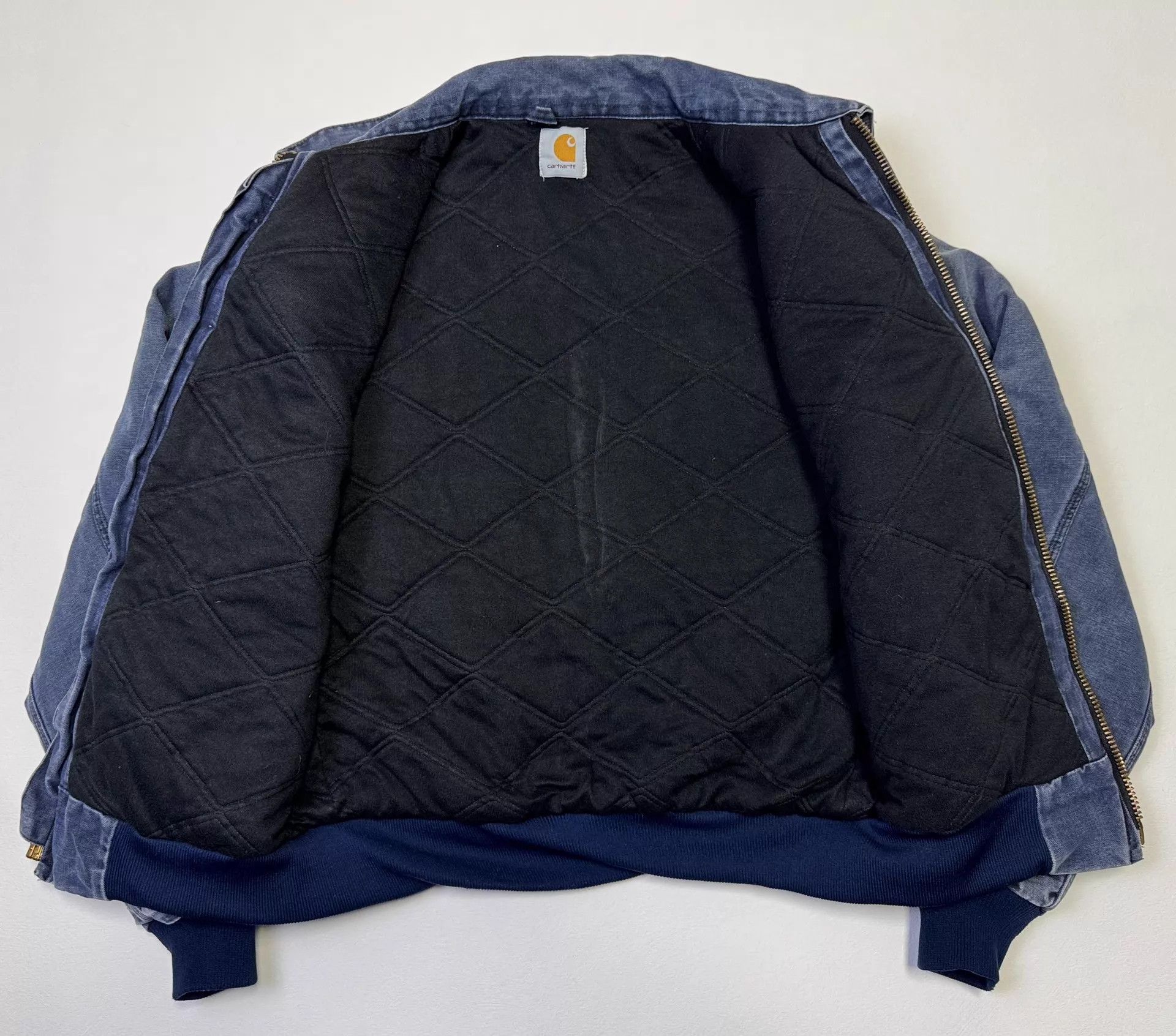 Carhartt Vtg Carhartt JQ2083 INDIGO Hooded Work Jacket S Size US S / EU 44-46 / 1 - 4 Thumbnail