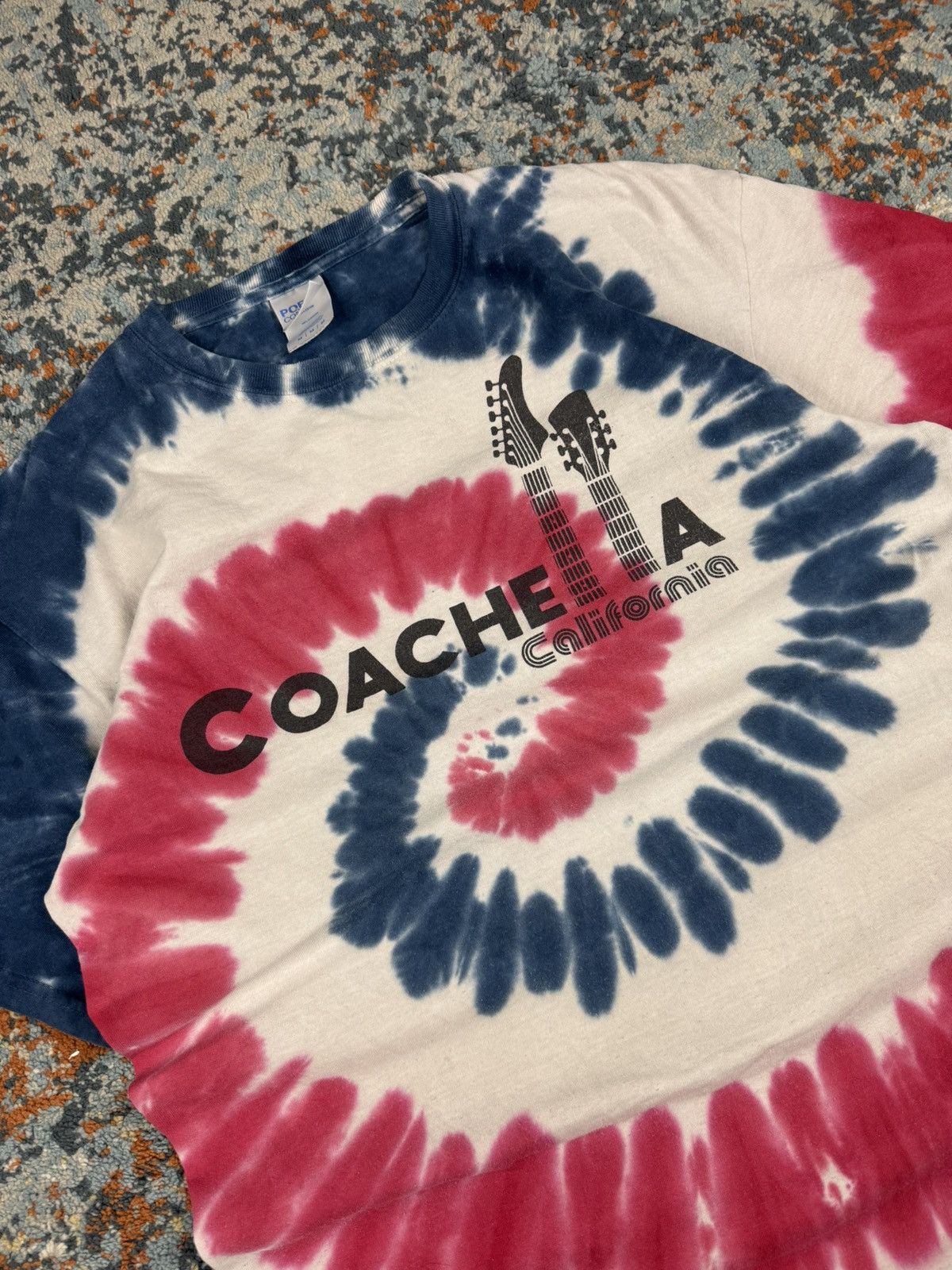 Vintage Vintage Y2K Coachella festival california tie dye swirl tee Size US M / EU 48-50 / 2 - 7 Thumbnail