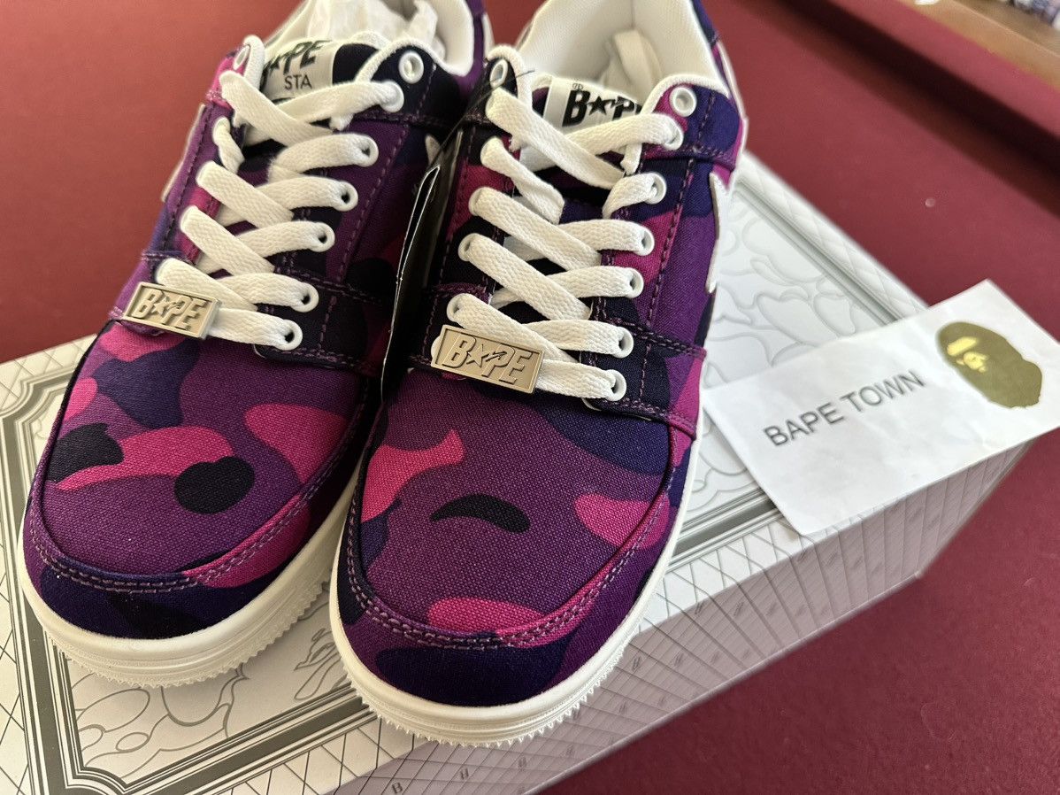 Bape COLOR CAMO BAPE STA LOW (PURPLE) Size US 8 / EU 41 - 2 Thumbnail