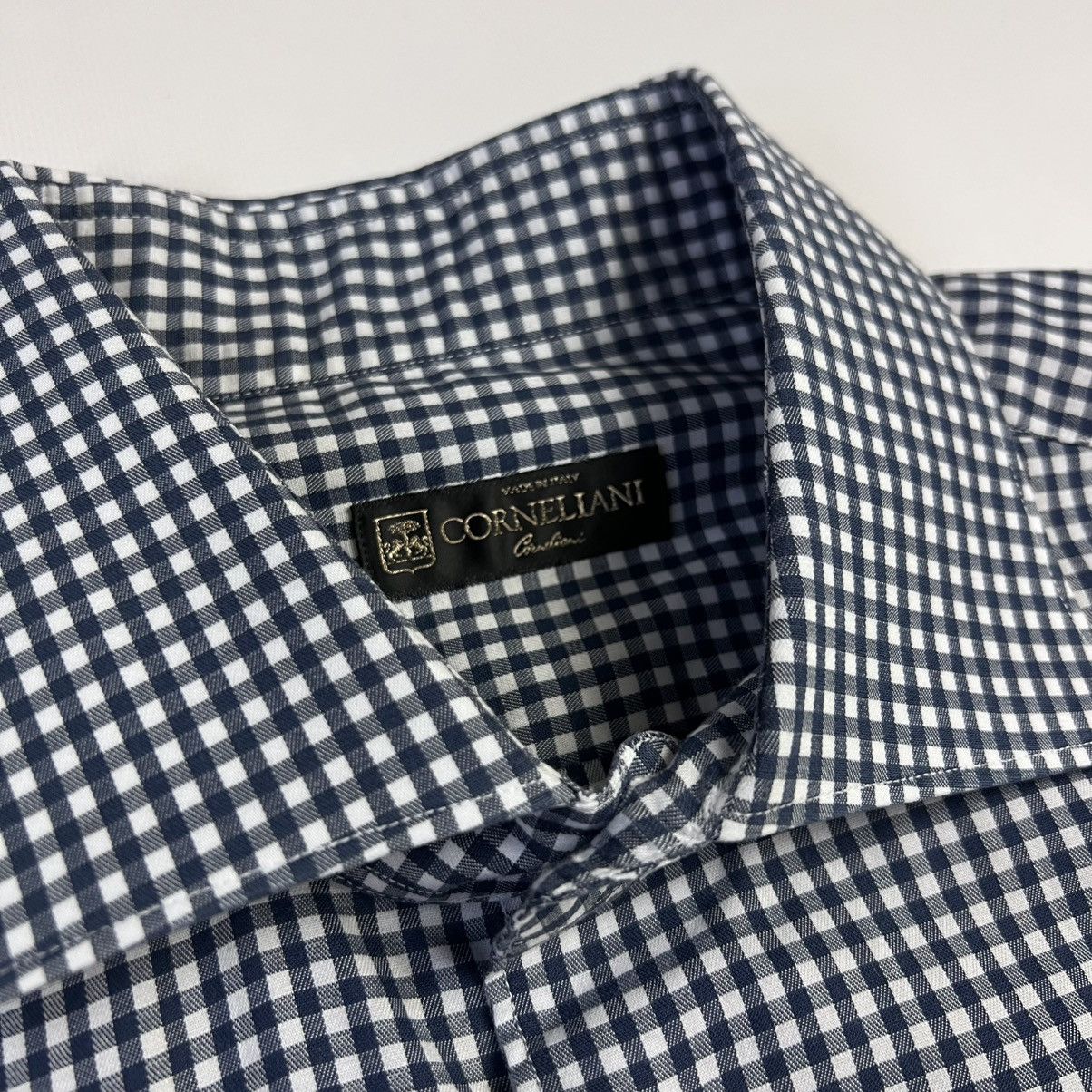 Corneliani Corneliani classic checked shirt Size US XL / EU 56 / 4 - 5 Thumbnail