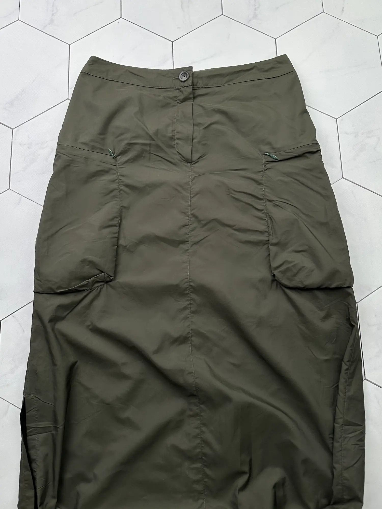 Japanese Brand Vintage Cargo Bondage Maxi Skirt (B468)E2 Size 28" / US 6 / IT 42 - 2 Thumbnail
