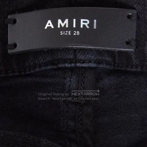 Amiri Amiri Black pieced denim pants Size US 28 / EU 44 - 4 Thumbnail