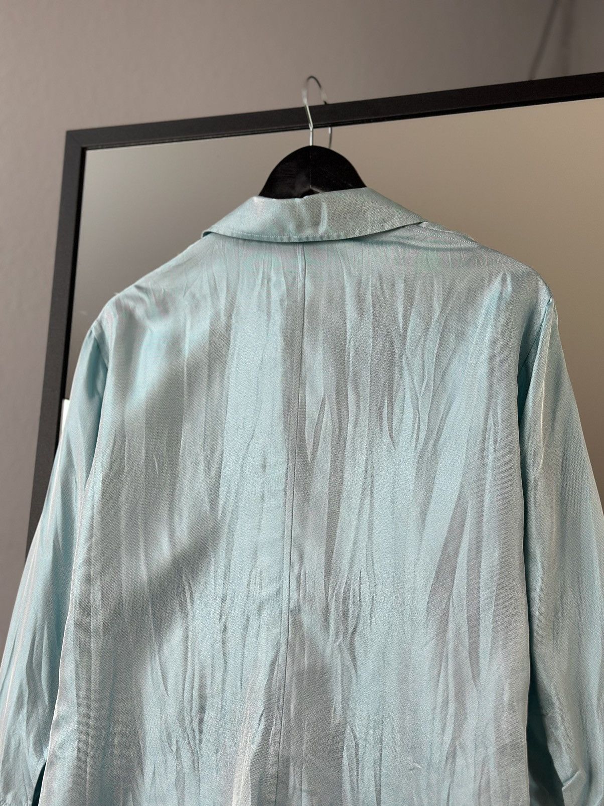 Just Cavalli Roberto Cavalli Silk Blouse Stone Embellished Designer BLUE Size L / US 10 / IT 46 - 13 Thumbnail
