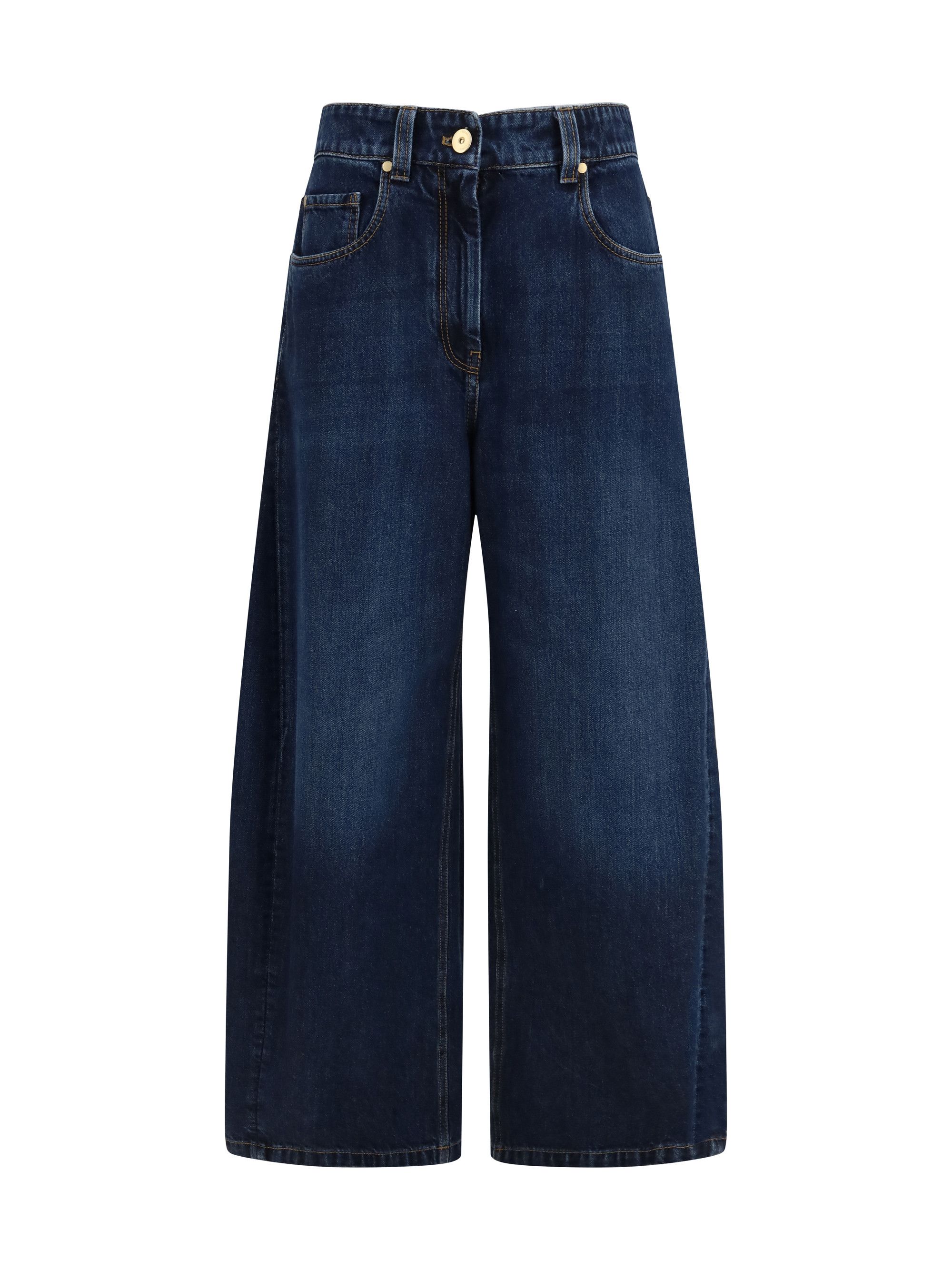 Brunello Cucinelli Barrel-leg Jeans Size 30" / US 8 / IT 44 - 1 Thumbnail