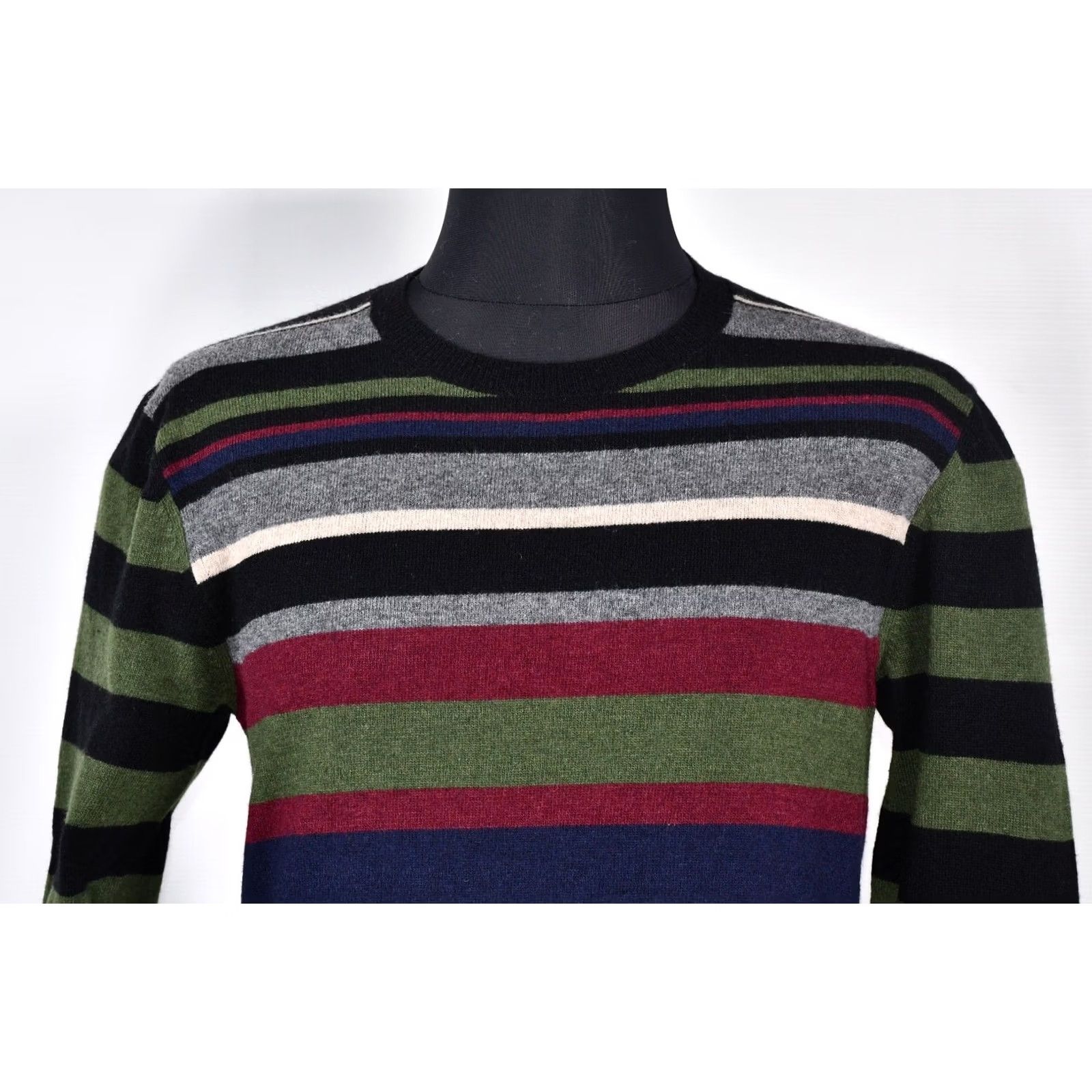 Nudie Jeans Nudie Jeans Pullover Sweater Striped Wool Men's Size S Knit Crew Neck Casual Multicolor Winter Spring Size US S / EU 44-46 / 1 - 2 Thumbnail