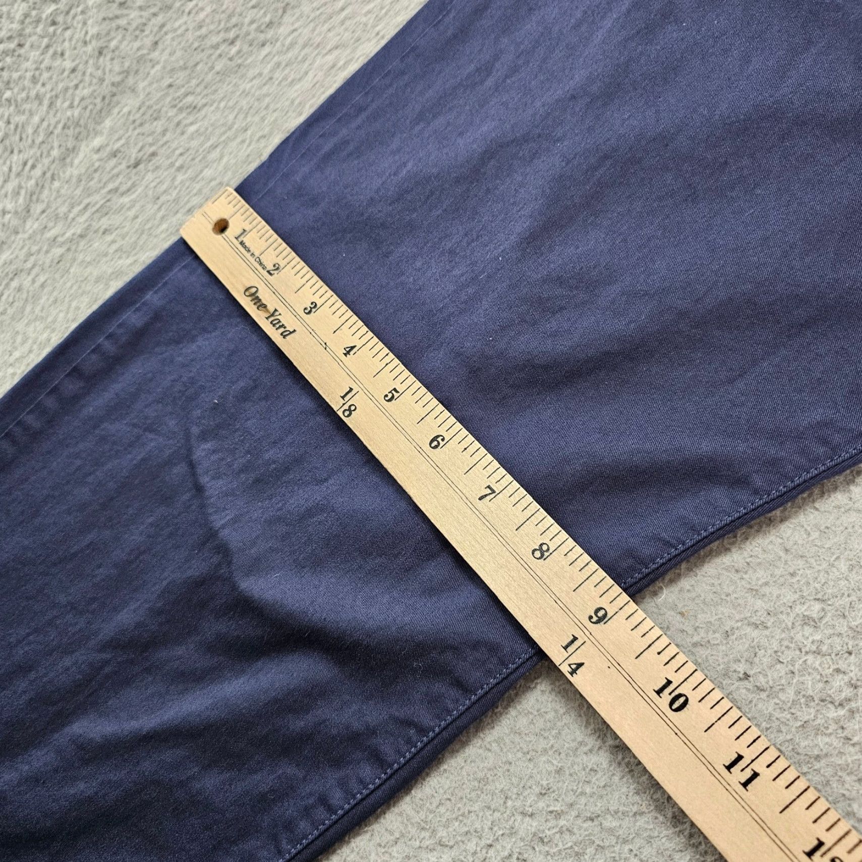 UNTUCKit Untuckit Pants Mens 34x32 Navy Chino Relaxed Fit Twill Cotton Stretch Casual Shirt? Size US 34 / EU 50 - 6 Thumbnail