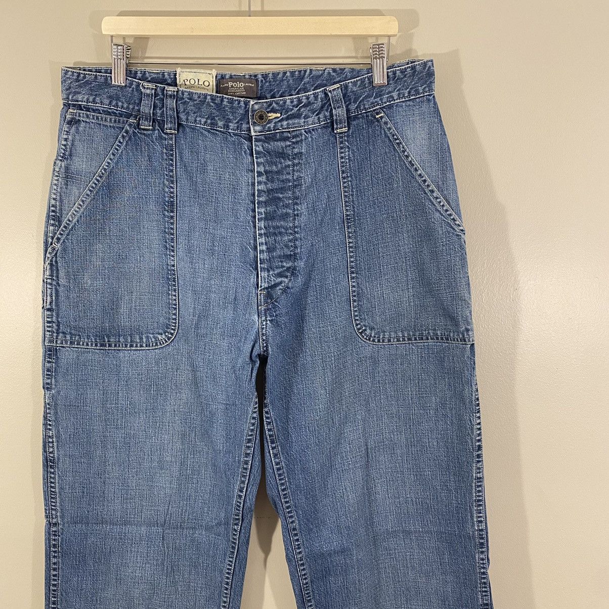 Vintage Vintage Polo Ralph Lauren Dungaree Work Pants Rare Size US 36 / EU 52 - 3 Thumbnail