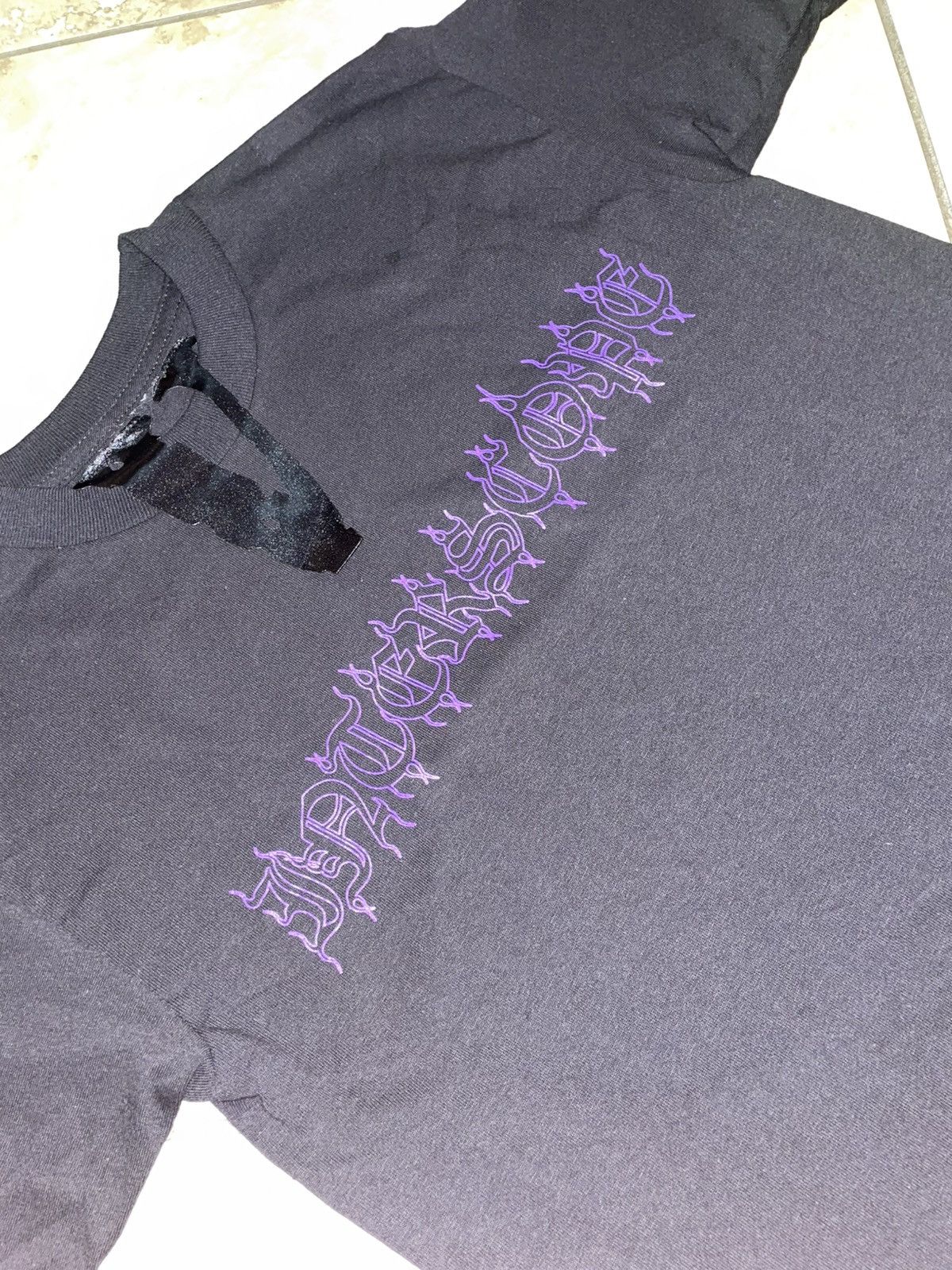 Vlone Unreleased Vlone X Interscope Records Tee Black/Purple Small Size US S / EU 44-46 / 1 - 3 Thumbnail