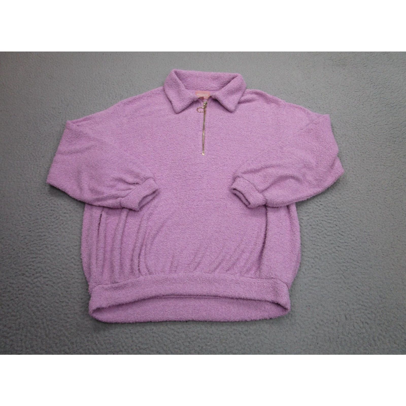 Show Me Your MuMu Show Me Your Mumu Sweater Womens M Purple Sadie Set 1/4 Zip Collared Pullover Size M / US 6-8 / IT 42-44 - 2 Thumbnail