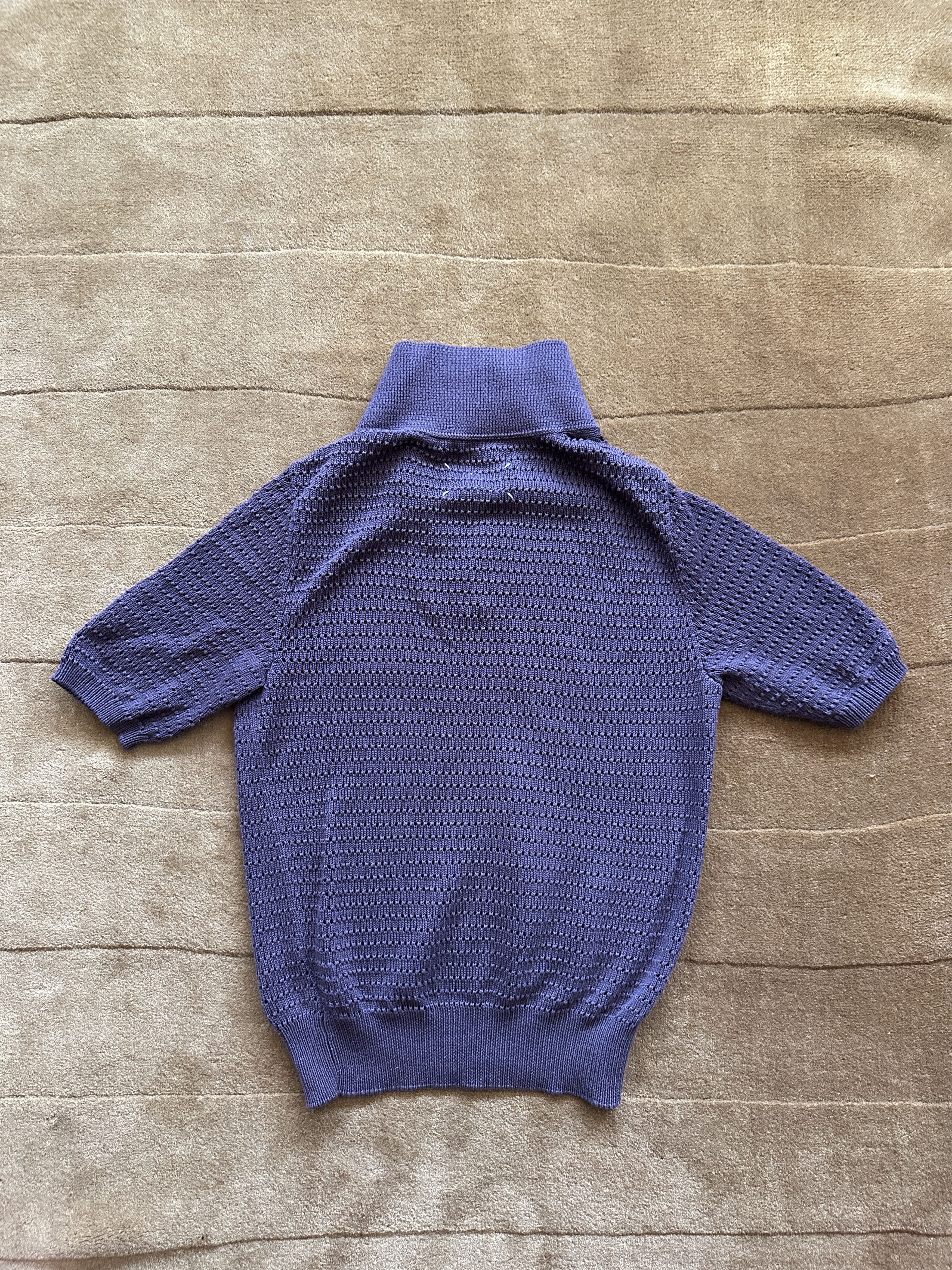 Maison Margiela Maison Margiela Mesh Pique Polo in Brown Size US M / EU 48-50 / 2 - 5 Thumbnail