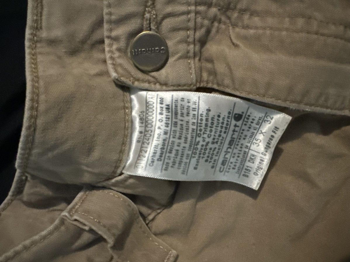 Carhartt × Carhartt Wip Baggy Dark Khaki Carhartt Pants Size US 35 - 5 Thumbnail