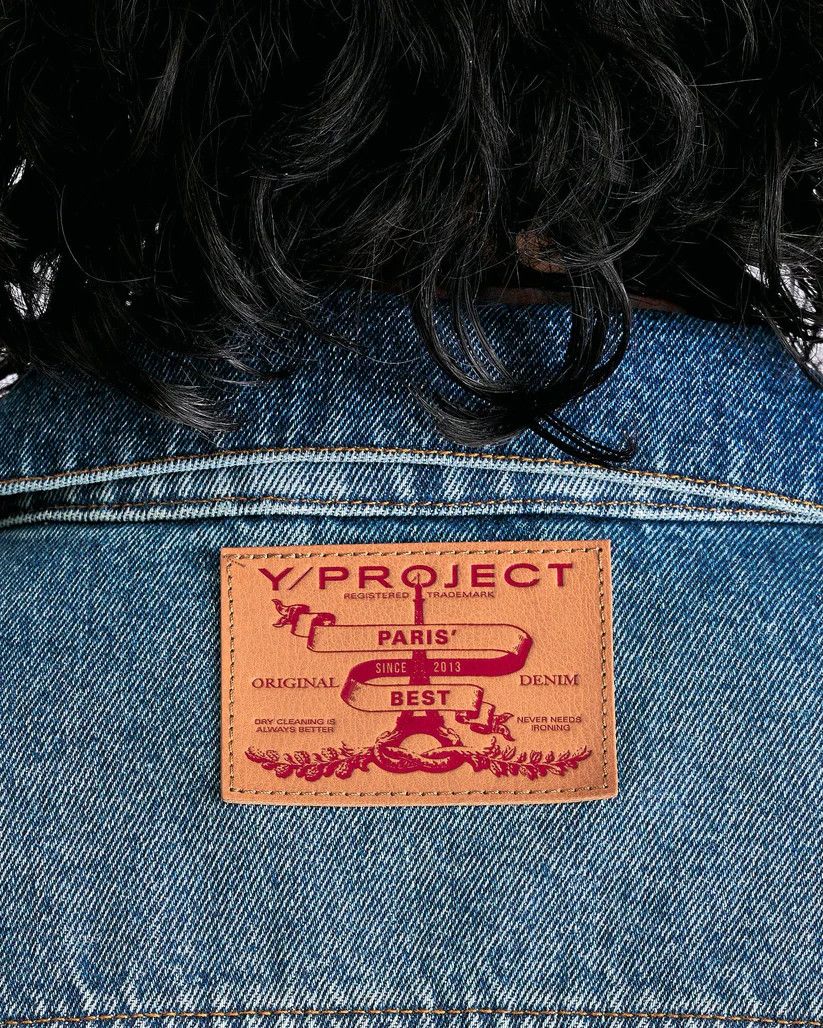 Y/Project o1s1v1r1oon0925 Evergreen White Denim Jacket in Blue Size US XXL / EU 58 / 5 - 5 Thumbnail