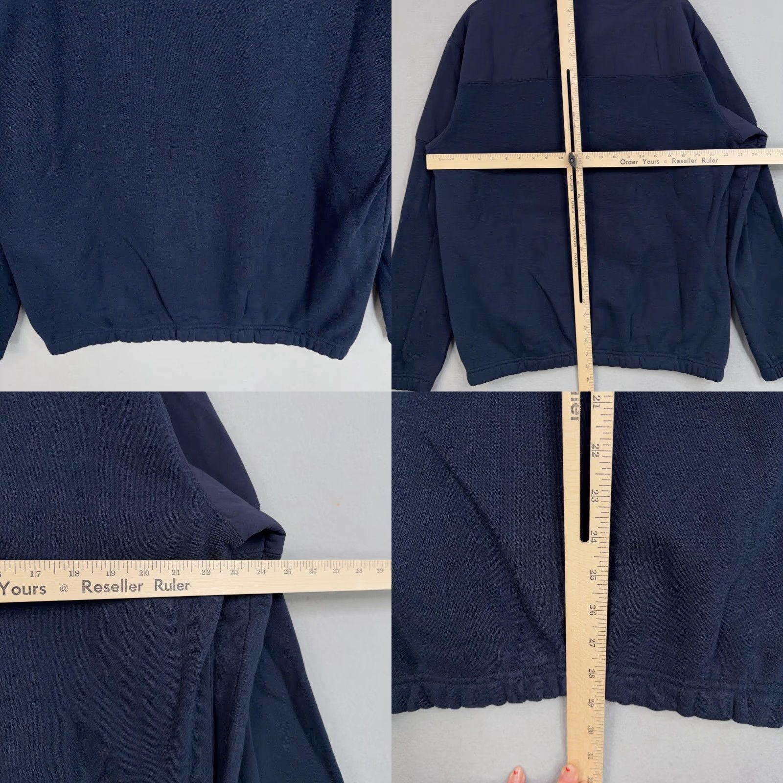 Vintage bigcotton Jackson Hole Sweatshirt Mens L Blue Mock Neck Fleece Kangaroo Pocket Wyoming NWT Size US L / EU 52-54 / 3 - 8 Thumbnail