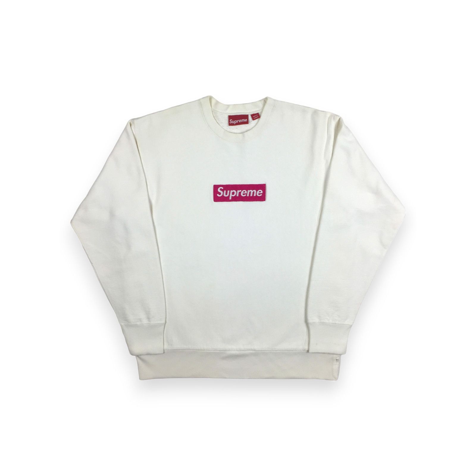 Supreme 2006 Supreme Pink Magenta White Box Logo Crewneck Size US L / EU 52-54 / 3 - 1 Thumbnail
