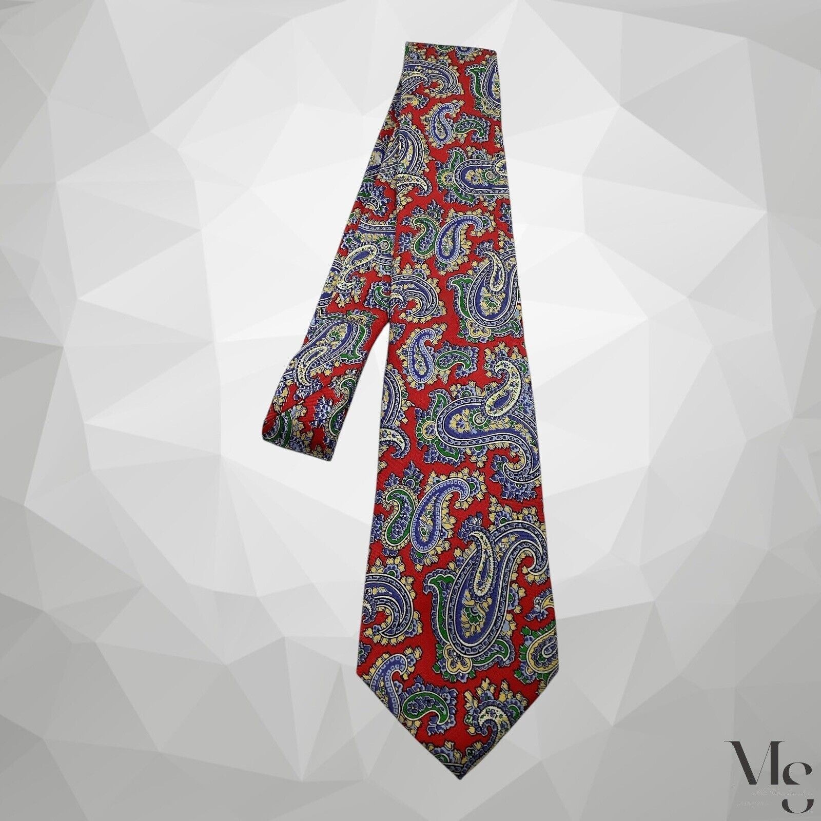 Polo Ralph Lauren POLO BY RALPH LAUREN Red Paisley Luxury Silk Tie Hand Made 5 Size ONE SIZE - 6 Thumbnail