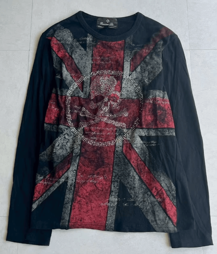 Japanese Brand Vintage British Flag Skull Element Size US XL / EU 56 / 4 - 7 Thumbnail